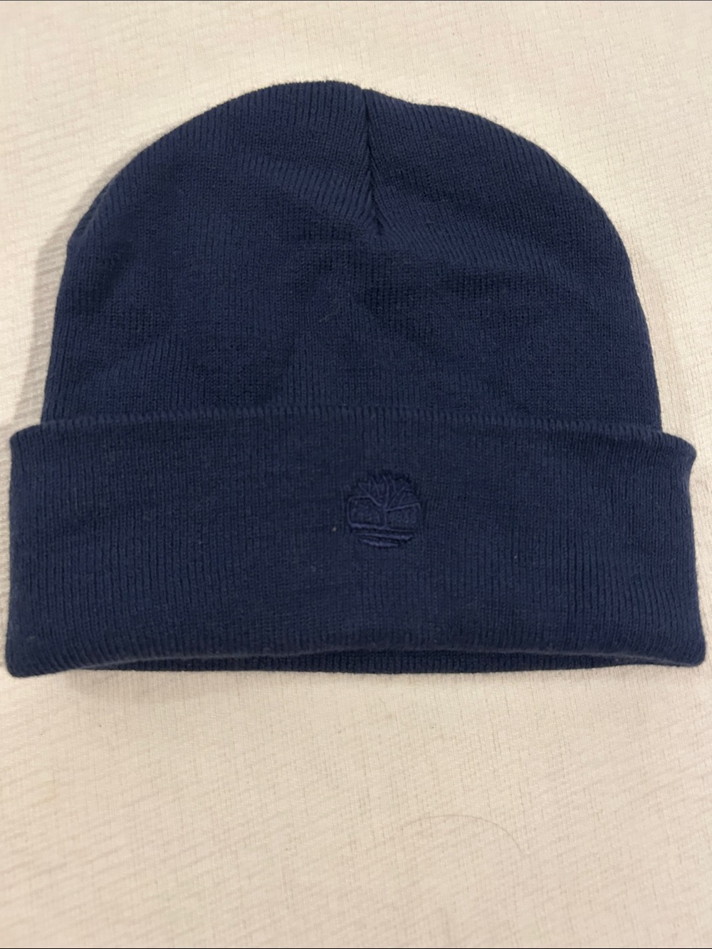 Timberland Men's Dark Navy Folded Cuff Knit Beanie - Picture 1 of 3